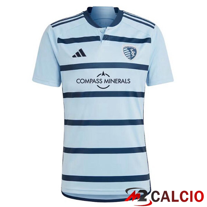 Maglie Calcio Personalizzate,Tute Calcio Squadre,Maglia Nazionale Italiana Calcio | Maglie Calcio Sporting Kansas City Prima Blu 2023/2024