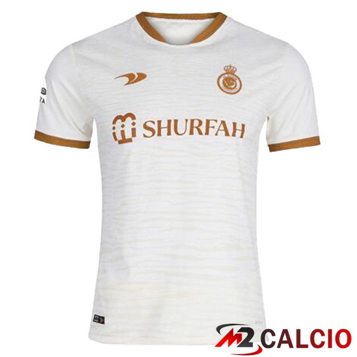 Maglie Calcio Personalizzate,Tute Calcio Squadre,Maglia Nazionale Italiana Calcio | Maglie Calcio Al-Nassr FC Terza Bianco 2022/2023
