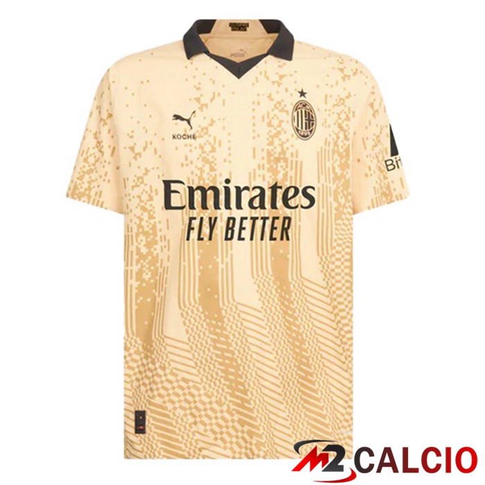 Maglie Calcio Personalizzate,Tute Calcio Squadre,Maglia Nazionale Italiana Calcio | Maglie Calcio AC Milan Portiere Giallo 2022/2023