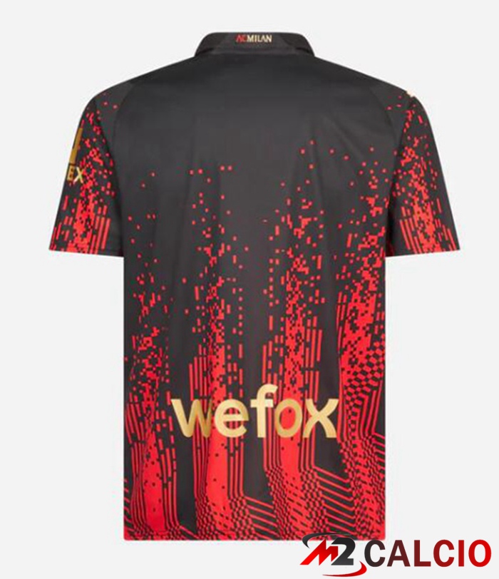 Maglie Calcio AC Milan Quarto Rosso Nero 2022/2023
