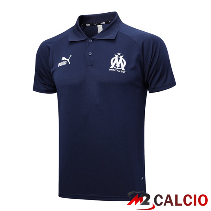 Maglie Calcio Personalizzate,Tute Calcio Squadre,Maglia Nazionale Italiana Calcio | Maglia Polo Marsiglia OM Blu Reale 2023/2024
