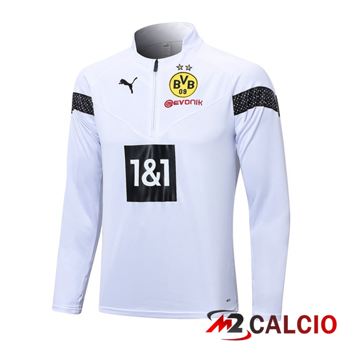 Maglie Calcio Personalizzate,Tute Calcio Squadre,Maglia Nazionale Italiana Calcio | Felpa Allenamento Dortmund BVB Bianco 2023/2024