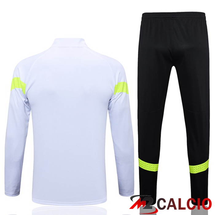 Insieme Tuta Calcio - Giacca Manchester City Bianco 2023/2024