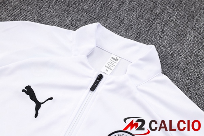 Insieme Tuta Calcio - Giacca Manchester City Bianco 2023/2024