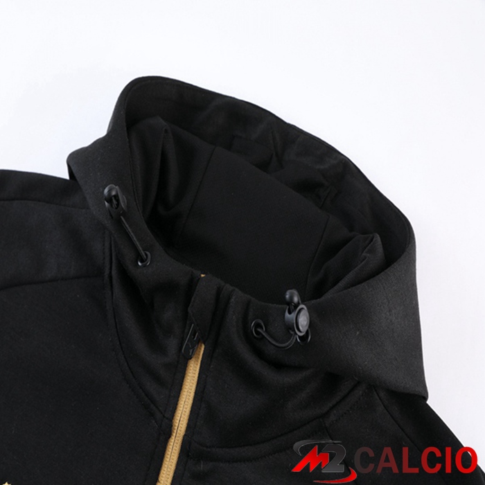 Insieme Giacca Con Cappuccio Tuta Marsiglia OM Nero 2023/2024