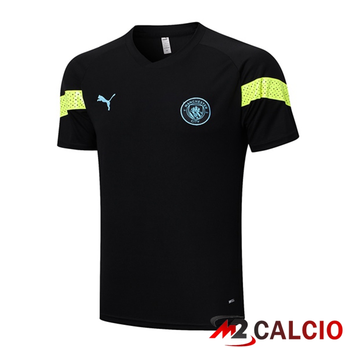 Maglie Calcio Personalizzate,Tute Calcio Squadre,Maglia Nazionale Italiana Calcio | T Shirt Allenamento Manchester City Nero 2023/2024