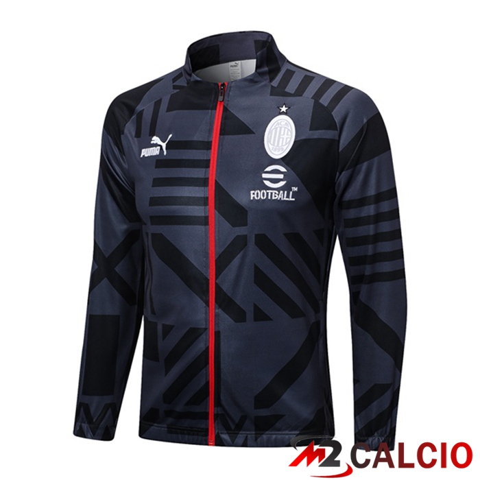 Maglie Calcio Personalizzate,Tute Calcio Squadre,Maglia Nazionale Italiana Calcio | Giacca Calcio AC Milan Nero 2023/2024