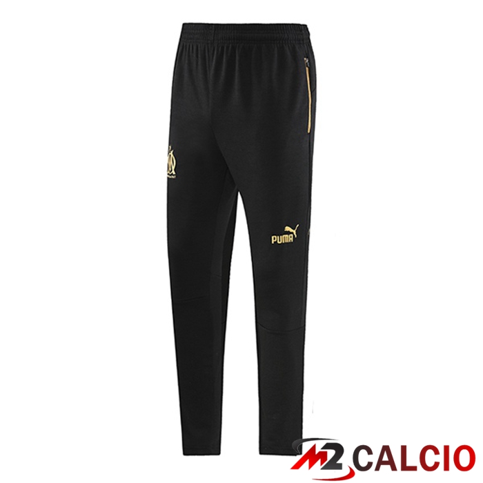 Maglie Calcio Personalizzate,Tute Calcio Squadre,Maglia Nazionale Italiana Calcio | Pantaloni Da Allenamento Marsiglia OM Nero 2023/2024