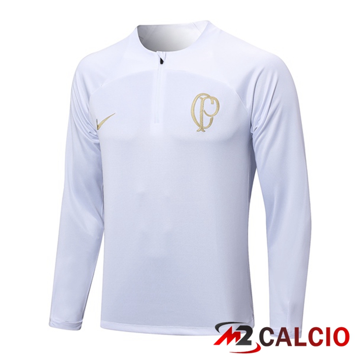 Maglie Calcio Personalizzate,Tute Calcio Squadre,Maglia Nazionale Italiana Calcio | Felpa Allenamento Corinthians Bianco 2023/2024