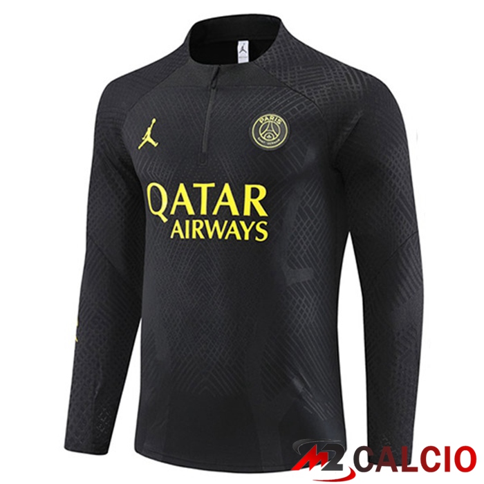 Maglie Calcio Personalizzate,Tute Calcio Squadre,Maglia Nazionale Italiana Calcio | Felpa Allenamento Paris PSG Nero 2023/2024