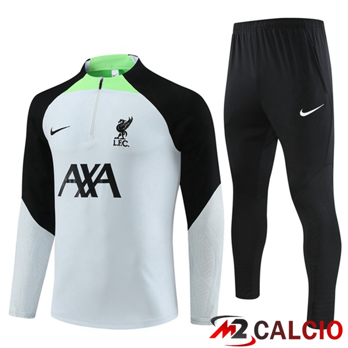 Maglie Calcio Personalizzate,Tute Calcio Squadre,Maglia Nazionale Italiana Calcio | Insieme Tuta Calcio FC Liverpool Grigio 2023/2024