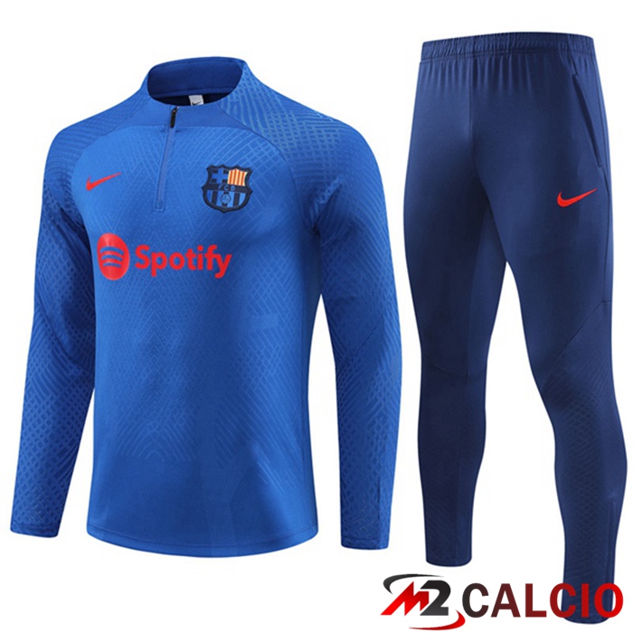 Maglie Calcio Personalizzate,Tute Calcio Squadre,Maglia Nazionale Italiana Calcio | Insieme Tuta Calcio FC Barcellona Blu 2023/2024