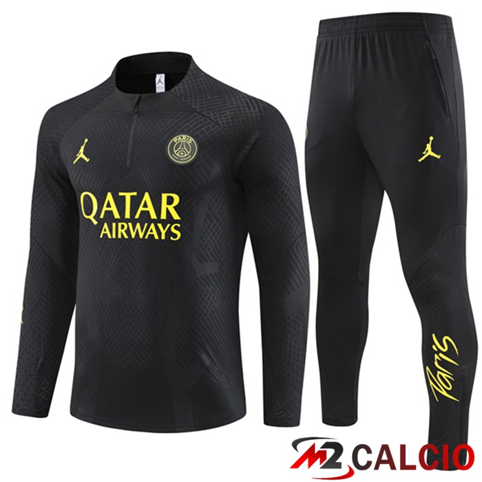 Maglie Calcio Personalizzate,Tute Calcio Squadre,Maglia Nazionale Italiana Calcio | Insieme Tuta Calcio Paris PSG Nero 2023/2024