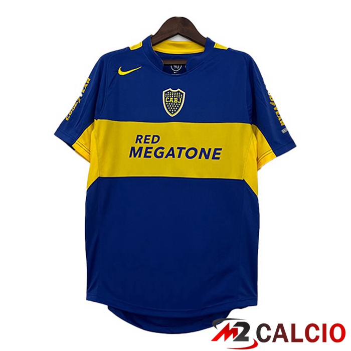 Maglie Calcio Personalizzate,Tute Calcio Squadre,Maglia Nazionale Italiana Calcio | Maglie Calcio Boca Juniors Retro Prima Blu Giallo 2004-2005