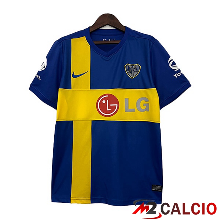 Maglie Calcio Personalizzate,Tute Calcio Squadre,Maglia Nazionale Italiana Calcio | Maglie Calcio Boca Juniors Retro Edizione Speciale Blu Giallo 2009-2010