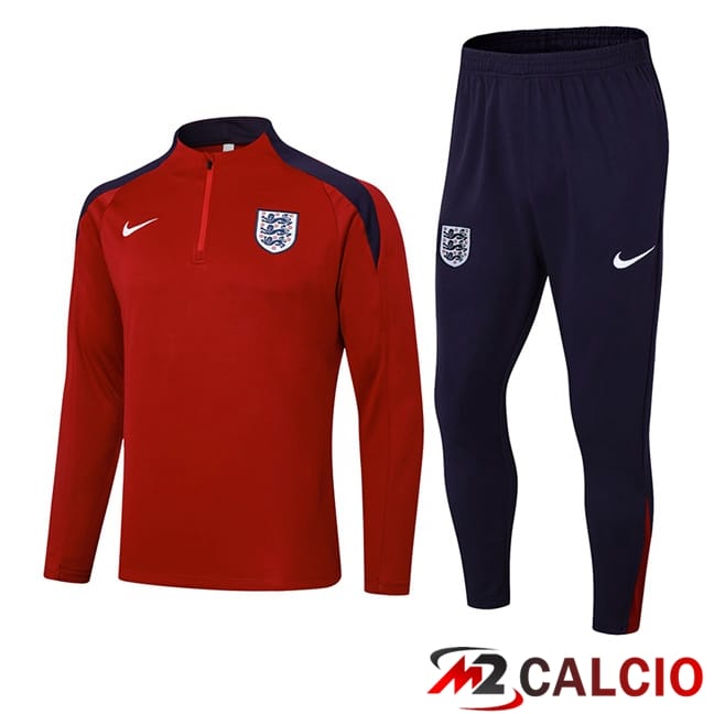 Maglie Calcio Personalizzate,Tute Calcio Squadre,Maglia Nazionale Italiana Calcio | Insieme Tuta Calcio Inghilterra Rosso 2024/2025