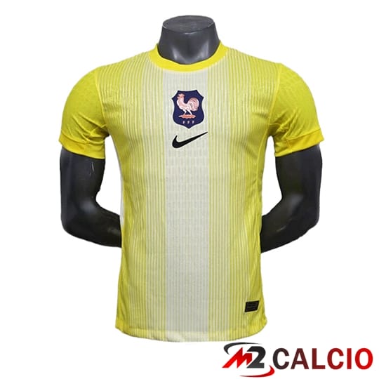 Maglie Calcio Personalizzate,Tute Calcio Squadre,Maglia Nazionale Italiana Calcio | Maglie Calcio Francia Portiere Giallo 2025/2026