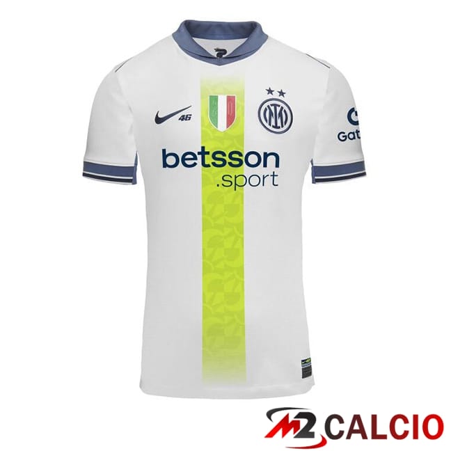 Maglie Calcio Personalizzate,Tute Calcio Squadre,Maglia Nazionale Italiana Calcio | Maglie Calcio Inter Milan Seconda Edizione Speciale Bianco 2024/2025