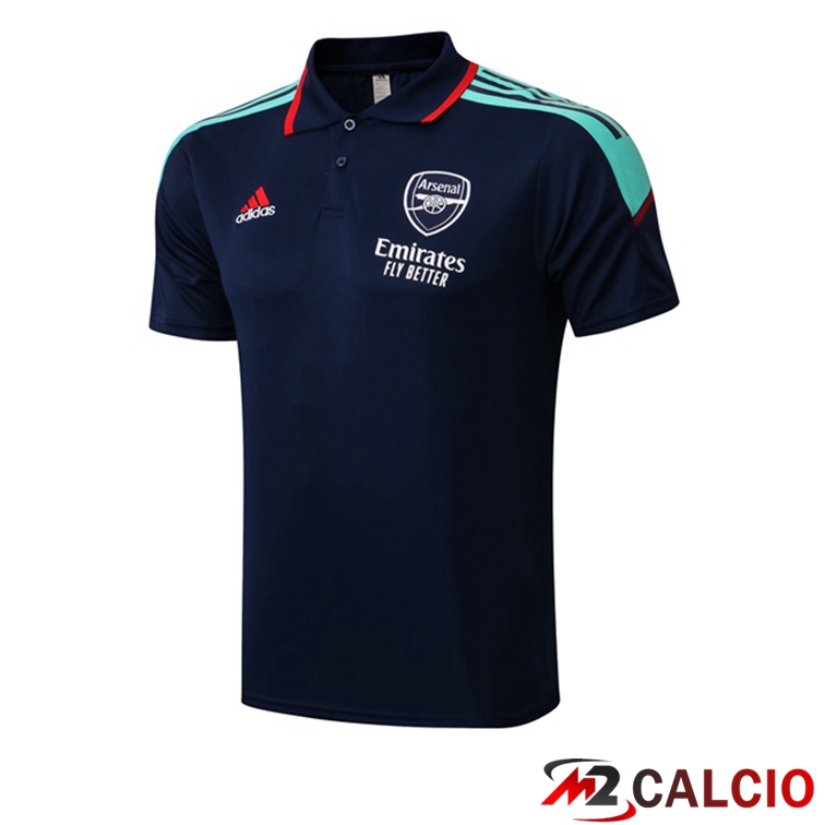 Maglie Calcio Personalizzate,Tute Calcio Squadre,Maglia Nazionale Italiana Calcio | Maglia Polo Arsenal Blu Royal 2021/2022