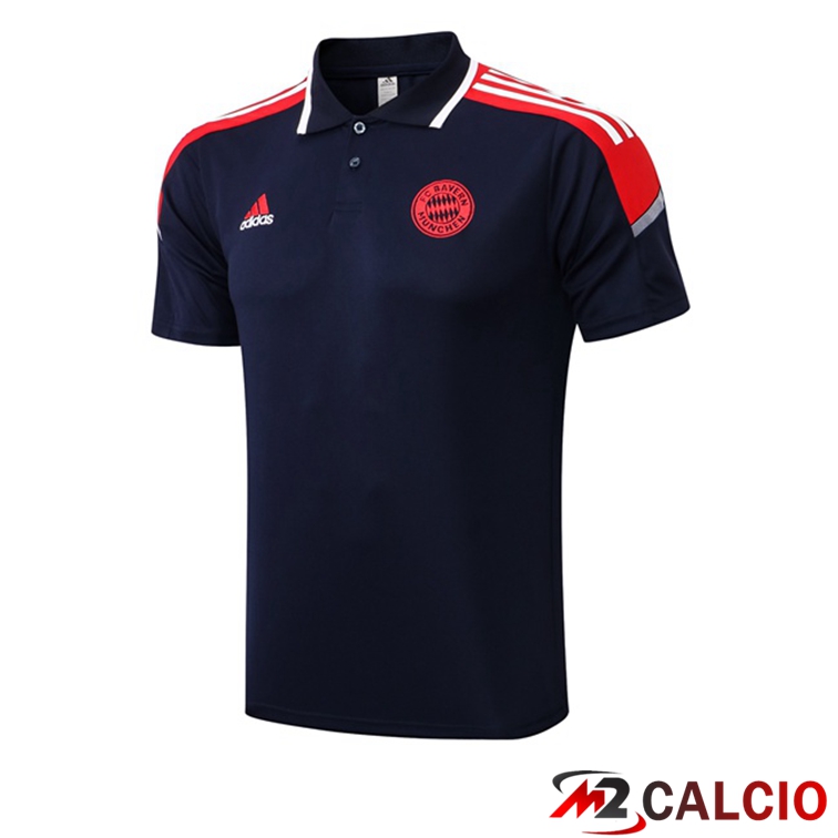 Maglie Calcio Personalizzate,Tute Calcio Squadre,Maglia Nazionale Italiana Calcio | Maglia Polo Bayern Monaco Blu Royal 2021/2022