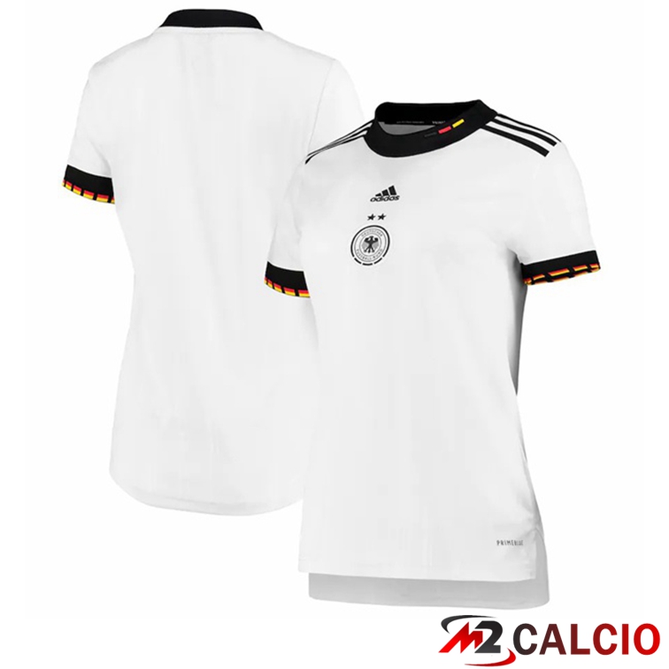 Maglie Calcio Personalizzate,Tute Calcio Squadre,Maglia Nazionale Italiana Calcio | Maglia calcio Germania Donna Prima Bianco Euro 2022 femminile