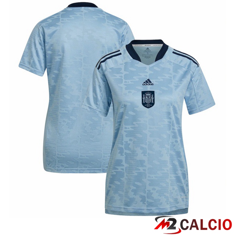 Maglie Calcio Personalizzate,Tute Calcio Squadre,Maglia Nazionale Italiana Calcio | Maglia calcio Spagna Donna Seconda Blu Euro 2022 femminile