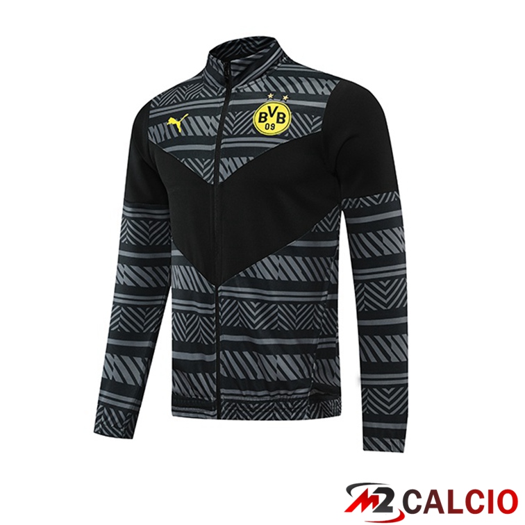 Maglie Calcio Personalizzate,Tute Calcio Squadre,Maglia Nazionale Italiana Calcio | Giacca Calcio Dortmund BVB Nero Grigio 2022/2023
