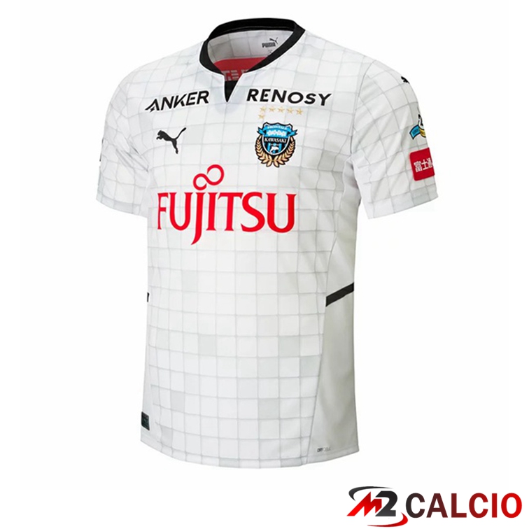 Maglie Calcio Personalizzate,Tute Calcio Squadre,Maglia Nazionale Italiana Calcio | Maglie Calcio Kawasaki Frontale Seconda Bianco 2022