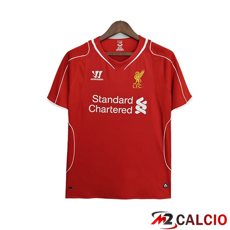 Maglie Calcio Personalizzate,Tute Calcio Squadre,Maglia Nazionale Italiana Calcio | Maglie Calcio FC Liverpool Retro Prima Rosso 2014-2015