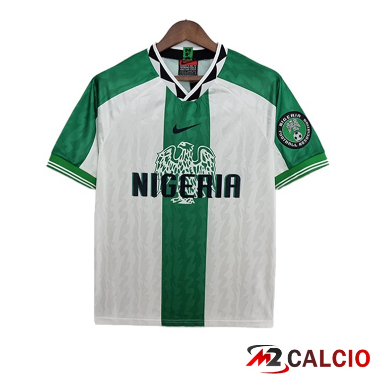 Maglie Calcio Personalizzate,Tute Calcio Squadre,Maglia Nazionale Italiana Calcio | Maglie Calcio Nigeria Retro Seconda Verde 1996-1998