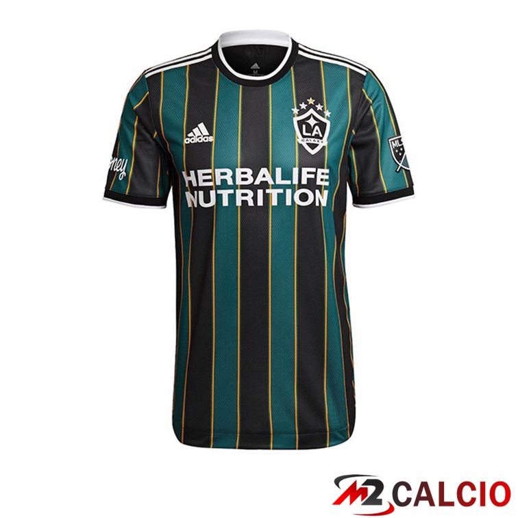 Maglie Calcio Personalizzate,Tute Calcio Squadre,Maglia Nazionale Italiana Calcio | Maglia Calcio LA Galaxy Seconda Nero Verde 2022