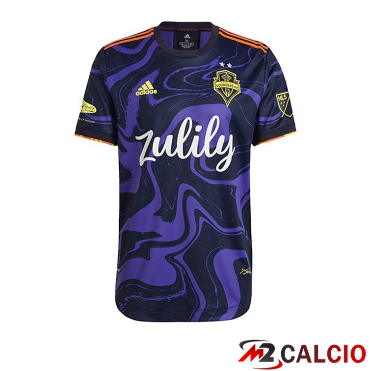 Maglie Calcio Personalizzate,Tute Calcio Squadre,Maglia Nazionale Italiana Calcio | Maglia Calcio Seattle Sounders FC Seconda Porpora 2022