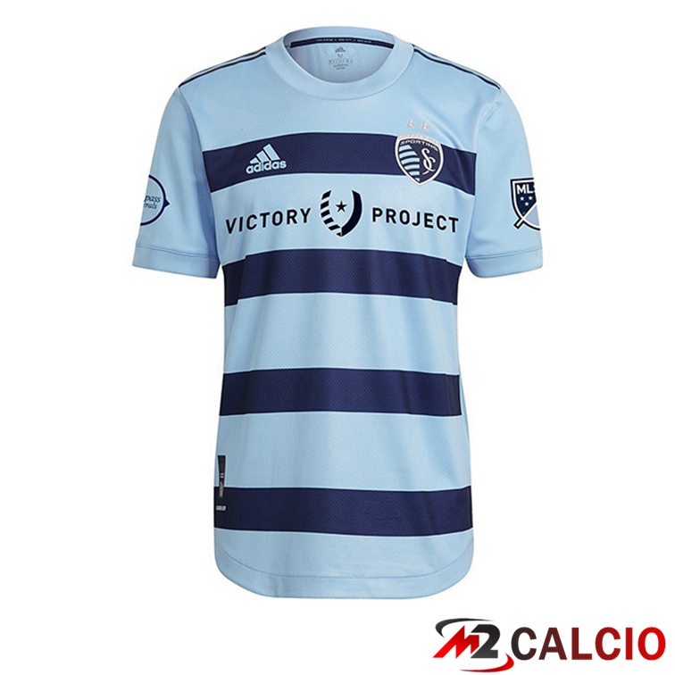 Maglie Calcio Personalizzate,Tute Calcio Squadre,Maglia Nazionale Italiana Calcio | Maglia Calcio Sporting Kansas City Prima Blu 2022