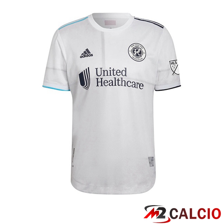 Maglie Calcio Personalizzate,Tute Calcio Squadre,Maglia Nazionale Italiana Calcio | Maglia Calcio New England Revolution Seconda Bianco 2022