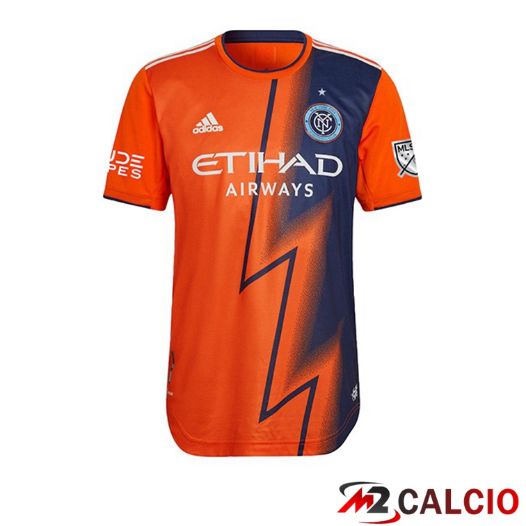 Maglie Calcio Personalizzate,Tute Calcio Squadre,Maglia Nazionale Italiana Calcio | Maglia Calcio New York City Seconda Arancione 2022