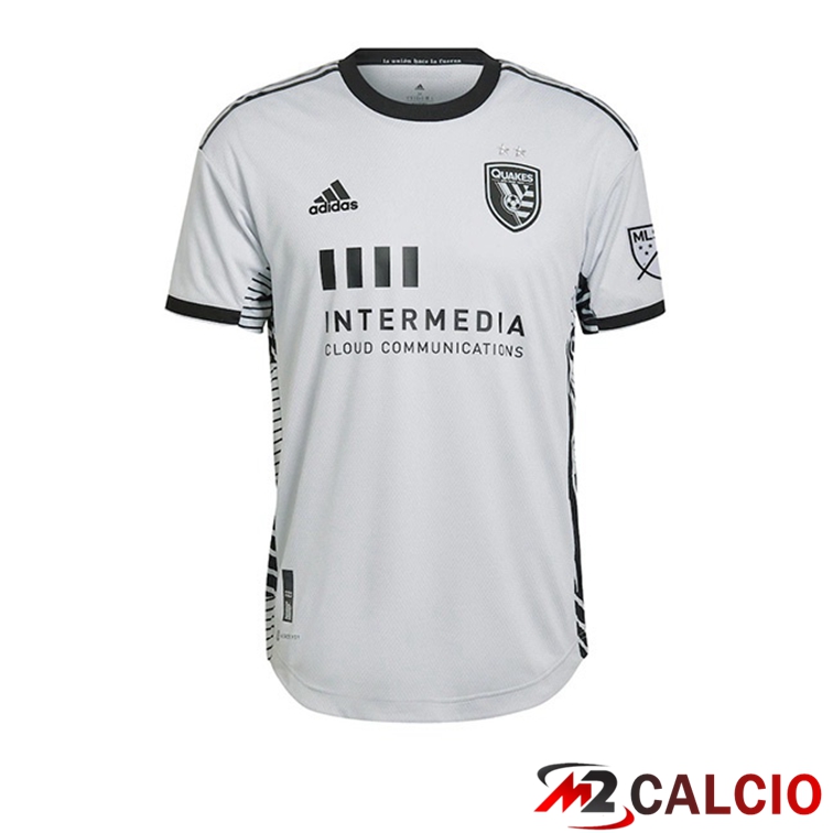 Maglie Calcio Personalizzate,Tute Calcio Squadre,Maglia Nazionale Italiana Calcio | Maglia Calcio San Jose Earthquakes Seconda Grigio 2022