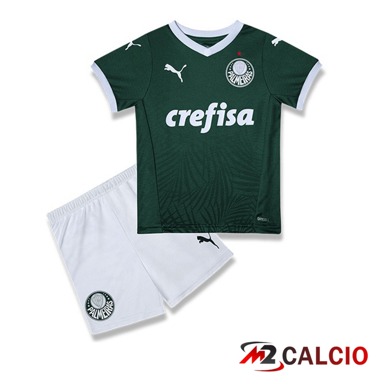 Maglie Calcio Personalizzate,Tute Calcio Squadre,Maglia Nazionale Italiana Calcio | Maglia Calcio Palmeiras Bambino Prima Verde 2022/2023