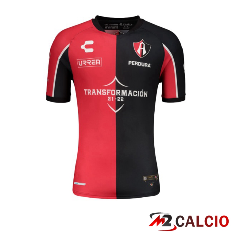 Maglie Calcio Personalizzate,Tute Calcio Squadre,Maglia Nazionale Italiana Calcio | Maglia Atlas FC Prima Rosso Nero 2021/22