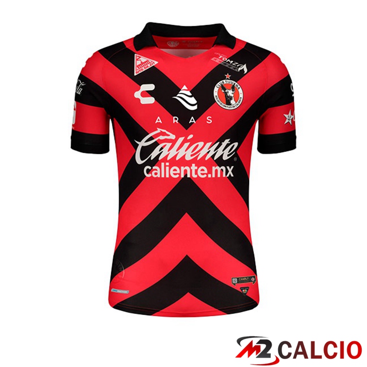 Maglie Calcio Personalizzate,Tute Calcio Squadre,Maglia Nazionale Italiana Calcio | Maglia Tijuana Prima Rosso Nero 2021/22