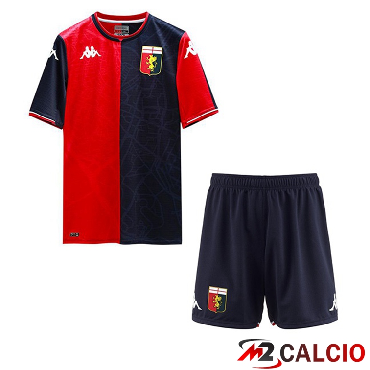 Maglie Calcio Personalizzate,Tute Calcio Squadre,Maglia Nazionale Italiana Calcio | Maglie Calcio Genoa CFC Bambino Prima 21/22