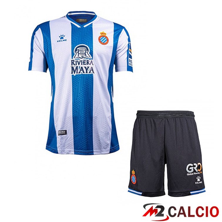 Maglie Calcio Personalizzate,Tute Calcio Squadre,Maglia Nazionale Italiana Calcio | Maglie Calcio RCD Espanyol Bambino Prima 21/22