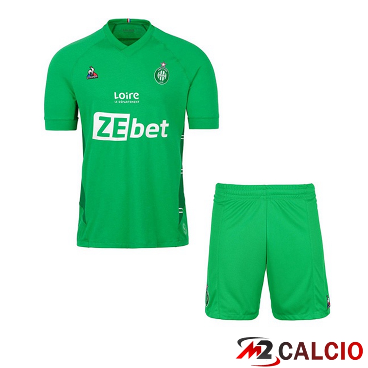 Maglie Calcio Personalizzate,Tute Calcio Squadre,Maglia Nazionale Italiana Calcio | Maglie Calcio AS St Etienne Bambino Prima 21/22