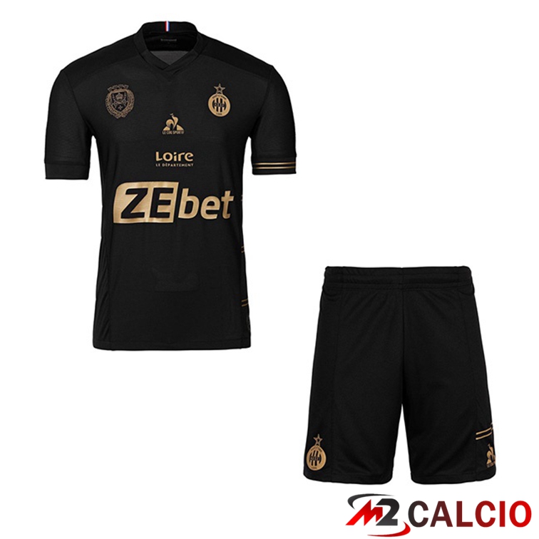 Maglie Calcio Personalizzate,Tute Calcio Squadre,Maglia Nazionale Italiana Calcio | Maglie Calcio AS St Etienne Bambino Terza 21/22