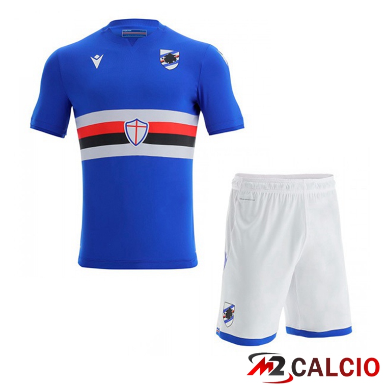 Maglie Calcio Personalizzate,Tute Calcio Squadre,Maglia Nazionale Italiana Calcio | Maglie Calcio UC Sampdoria Bambino Prima Blu 21/22
