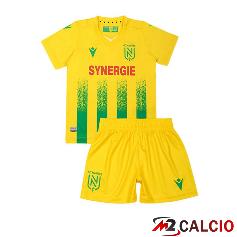 Maglie Calcio Personalizzate,Tute Calcio Squadre,Maglia Nazionale Italiana Calcio | Maglie Calcio FC Nantes Bambino Prima 21/22