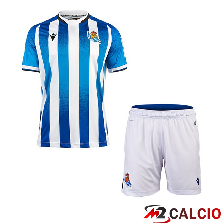 Maglie Calcio Personalizzate,Tute Calcio Squadre,Maglia Nazionale Italiana Calcio | Maglie Calcio Real Sociedad Bambino Prima 21/22