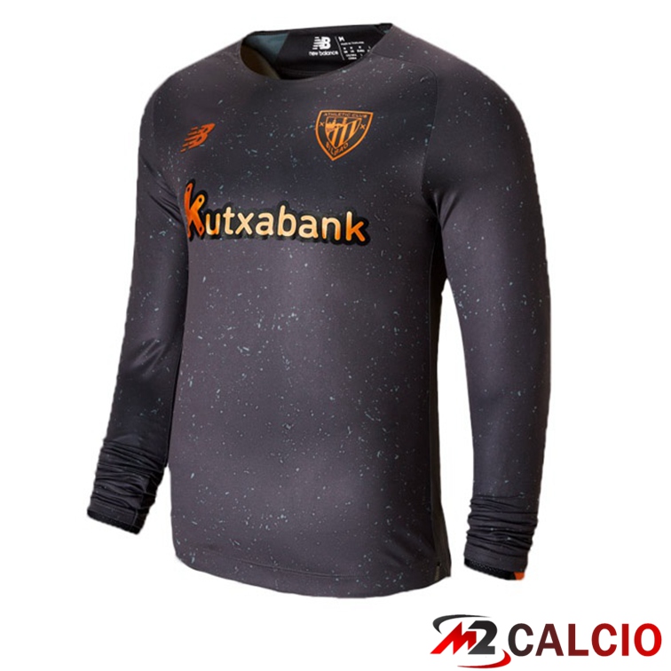 Maglie Calcio Personalizzate,Tute Calcio Squadre,Maglia Nazionale Italiana Calcio | Maglie Calcio Athletic Bilbao Portiere Manica Lunga Nero 21/22
