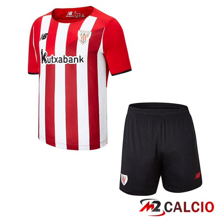 Maglie Calcio Personalizzate,Tute Calcio Squadre,Maglia Nazionale Italiana Calcio | Maglie Calcio Athletic Bilbao Bambino Prima 21/22