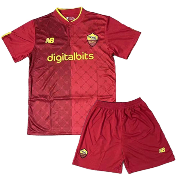 Maglie Calcio Personalizzate,Tute Calcio Squadre,Maglia Nazionale Italiana Calcio | Maglie Calcio AS Roma Bambino Prima Rosso 2022/2023