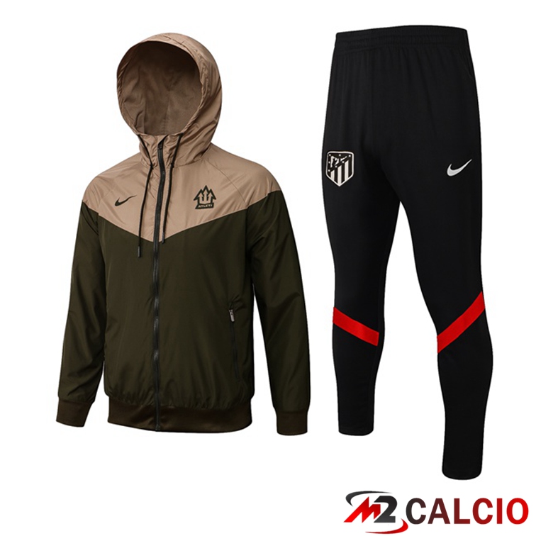 Maglie Calcio Personalizzate,Tute Calcio Squadre,Maglia Nazionale Italiana Calcio | Giacca a Vento Atletico Madrid Verde Scuro 2021/2022